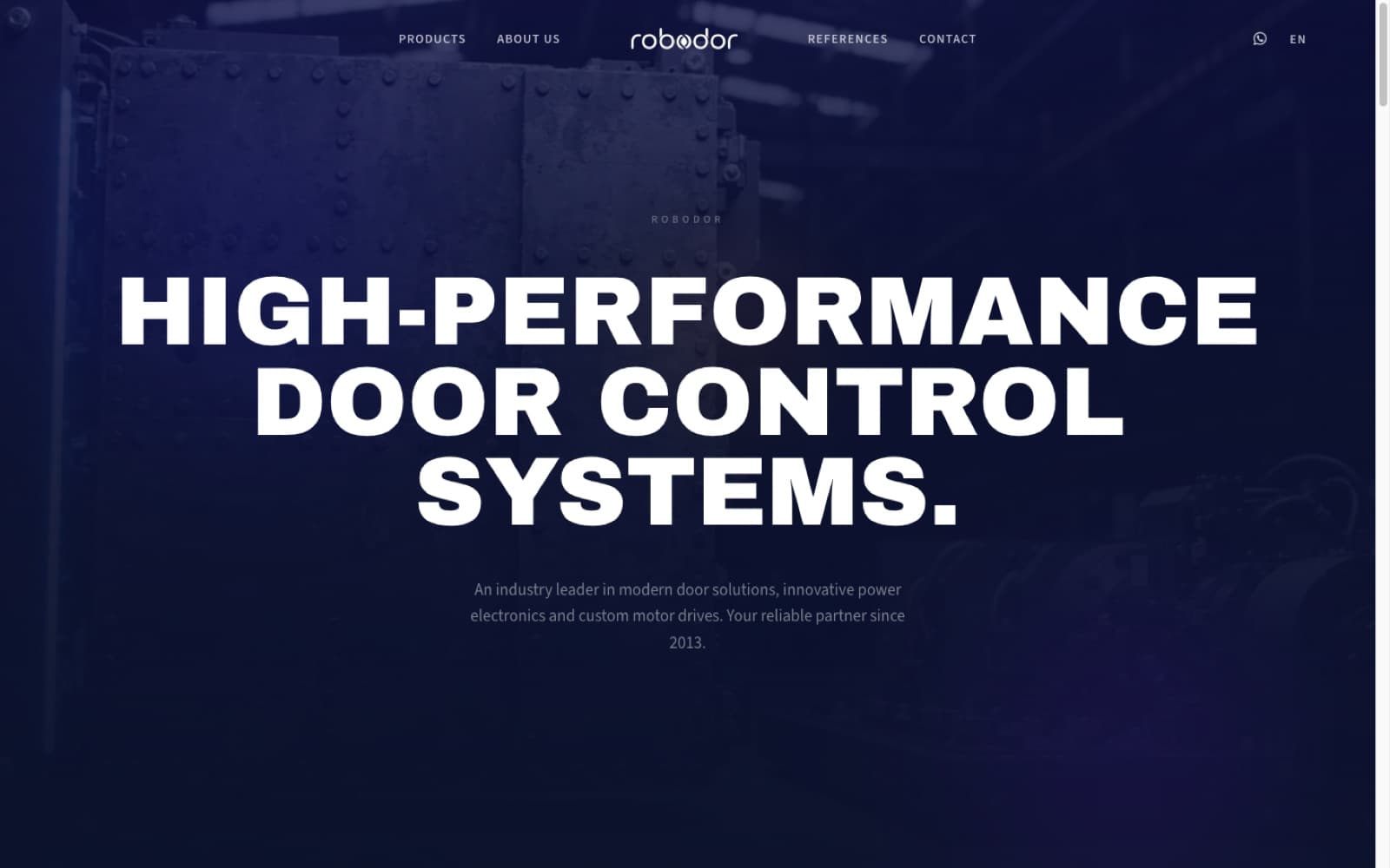 robodor.com — the live product site homepage